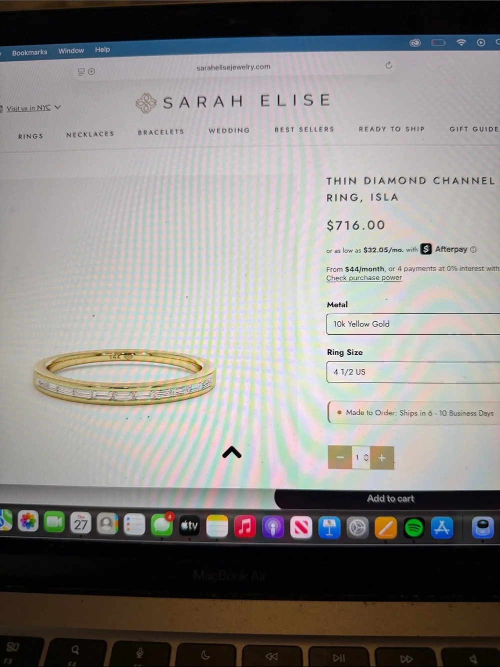 Sarah elise thin diamond